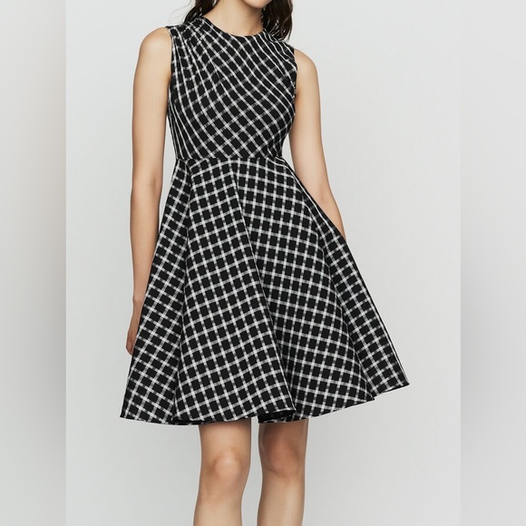 Reine Sleeveless Plaid Skater Mini Dress - Picture 1 of 5